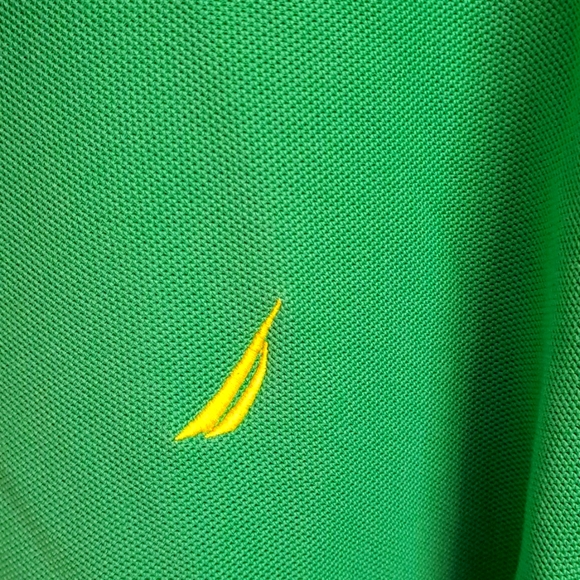 🌴Nautica Green Polo Shirt EUC - Picture 6 of 8